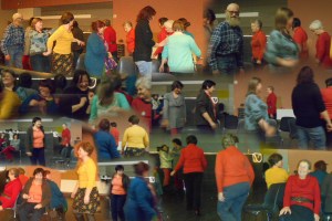 Kerstfeest op 27 december 2013 - stoelendans